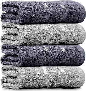 Luxuriöse Gesichtstücher Ultra Weich 100% Baumwolle Wiederverwendbar Gesichtstücher Flanelle Set - Bild 1 von 9