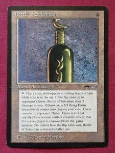 Magic The Gathering ARABIAN NIGHTS BOTTLE OF SULEIMAN artifact card MTG - Picture 1 of 2