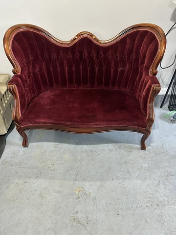 vintage antique settee bench Cover