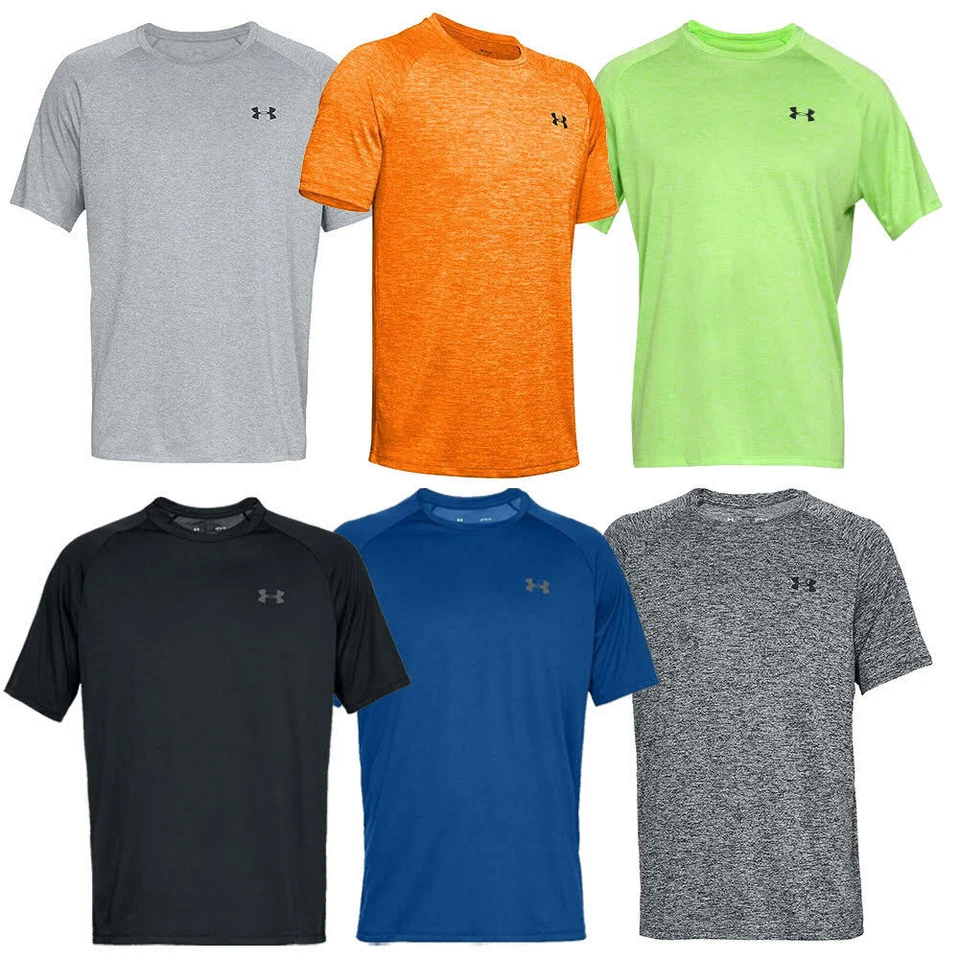Mens Under Armour Heat Gear T Shirt Size M Colour Blue 192006305569