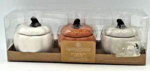 Chesapeake Bay Candle Pumpkin Spice Set Mini Ceramic Jar Candle Fall Autumn - Picture 1 of 6