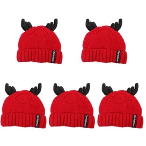 Rentier Gestrickte Hut Häkeln Hut Weihnachten Beanie Weihnachten Geweih Hut - Bild 1 von 12