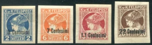 1918 Italia Occupazione austriaca segnatasse non dentellati sovr. nera serie ** - Picture 1 of 2