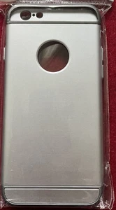 ShockProof Silikon Hülle für Apple iPhone 6 Hybrid Cover Silber & Schwarz Neu - Bild 1 von 4