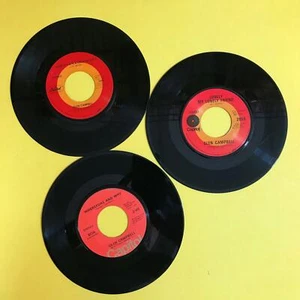 GLEN CAMPBELL Lot of 3 Try A Little Kindness/Wherefore & Why 7" 45rpm Vinyl VG+ - Picture 1 of 2