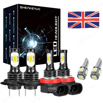 For Mercedes C Class W204 2007-14 Xenon White Led Fog Side Light Headlight Bulbs - Image 1 of 4