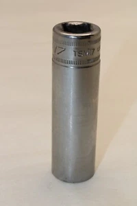 Snap On 1/2" Drive 6-Point Metric 17mm Flank Drive Deep Socket TSM17 - Picture 1 of 4