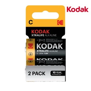 Offizielle Kodak XtraLife Alkaline Xtrapower CType Batteriezelle 2er Pack langlebig - Bild 1 von 6