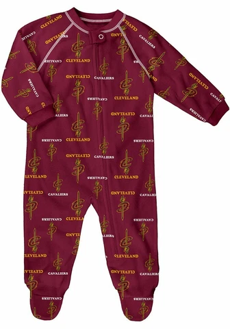 NBA Cleveland Cavaliers Baby Infant Pajama Sleeper Footie Size 18 mos New Cover