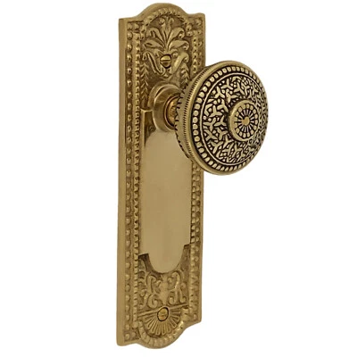 The Orlean Passage Set in Polished Brass - 5 Door Knob Choices - Image 1 of 4