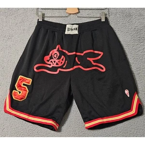 Pantalones cortos de baloncesto Billionaire Boys Club Ice Cream Dog negros para hombre talla pequeña - Imagen 1 de 9
