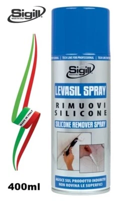 SCIOGLI RIMUOVI TOGLI SILICONE SPRAY LEVASIL "SIGILL" 100% MADE IN ITALY 400ml - Immagine 1 di 2