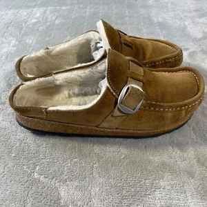 Birkenstock Buckley Shearling Women Size 39 US 8 Brown Leather Clogs Casual - Picture 1 of 9