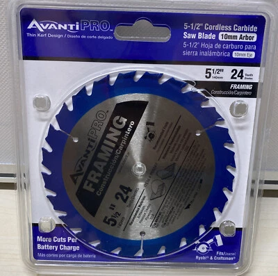 Avanti 5-1/2 pulg. Hoja de sierra para enmarcar 24 dientes refuerzo de carburo grado profesional Foto 1 de 3