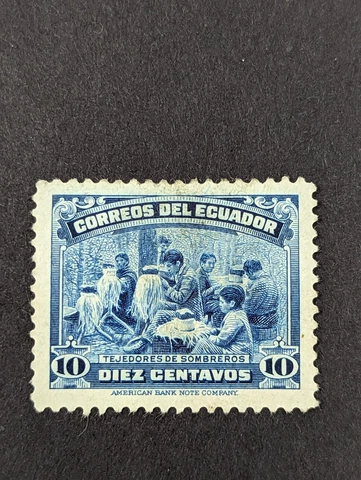 Ecuador Culture Ethnicities Sombrero makers stamp 1937 10 centavos Cover
