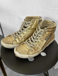 GOLDENGOOSE Golden Goose SLIDE size 23 gold - Picture 1 of 12