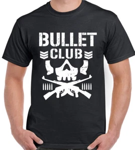 BULLET CLUB Wrestling T-Shirt 100% Cotton - Picture 1 of 2