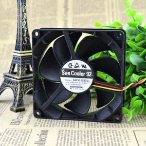 SANYO 9A0924G4011 9025 24V 0.19A 9cm Chassis Cooling Industrial Fan Quiet - Picture 1 of 5