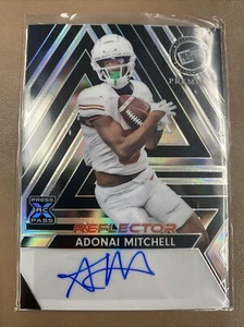 Adonai Mitchell Auto XRC 2024 Leaf Press Pass Black Reflector Rc Autograph #d /2 - Picture 1 of 4