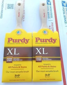 Purdy XL Medium 3.0 in Stiff Spring Paint Brush Type: Oil-Based Acrylic Set of 2 - Picture 1 of 7