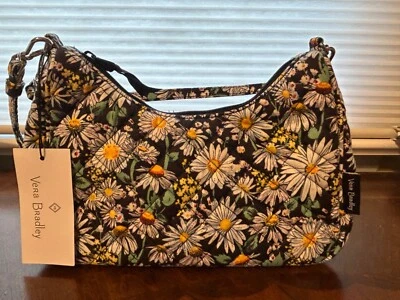 Vera Bradley Mini Crescent Crossbody purse - Daisies White - Imagem 1 de 4