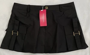 Pleated Black Mini Skirt L Preppy SchoolGirl Anime Cosplay 90’s Y2K Grunge NWT - Picture 1 of 14