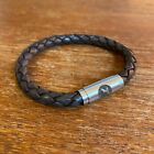 Boing Middy Leather Bracelet ?Brown? - Steel Magnetic Clasp - New & Boxed