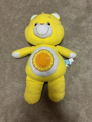 De colección 2004 BIG 28" Funshine Care Osos Acurrucarse Almohada Peluche Feria Foto 1 de 4