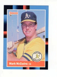 1988 Donruss Mark Mcgwire #256 Oakland Athletics Free Shipping - Picture 1 of 2