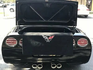 1997-2004 Corvette C5 Base Z06 Trunk Cargo Protection Towel with Logo - Foto 1 di 3