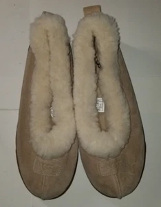 UGG Vintage Acogedor Botín Piel de Oveja Zapatillas Sin Cordones Marrón Talla 9 - Imagen 1 de 9