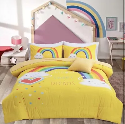 A Nice Night Bedding 6 Pcs Cartoon Rainbow Bedding Set - Image 1 of 4