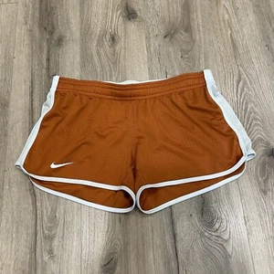 NIKE Tempo Dri Fit Running Athletic Shorts M Women Burnt Orange Texas Longhorns - Picture 1 of 6