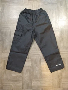 EUC unisex children's COLUMBIA black nylon pants / waterproof - SIZE 4/5 - XXS - Picture 1 of 11