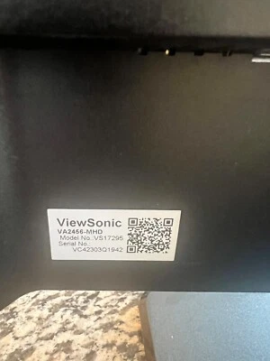 ViewSonic VA2456-MHD 24" Frameless IPS 1080p Monitor - Image 1 of 4