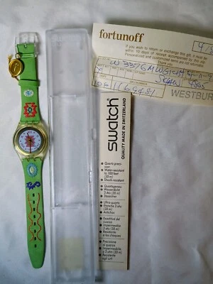 NEW Swatch Watch CUZCO GK154 with Case and Papers 1993 NOS - SHIPS FREE! - Image 1 of 4