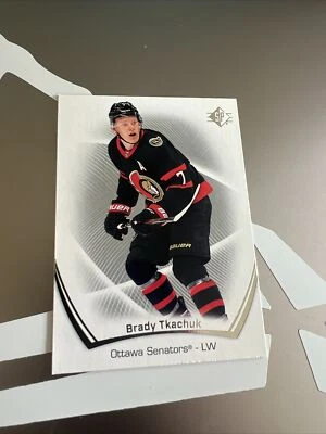 2021-2022 SP Authentic Hockey #46 Brady Tkachuk Ottawa Senators Card - Image 1 of 2