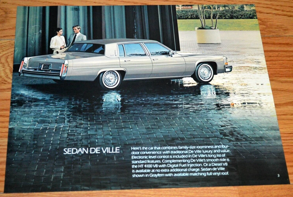 1984 CADILLAC DE VILLE ORIGINAL DEALER ADVERTISEMENT PRINT AD DEVILLE 84 - Image 1 of 1