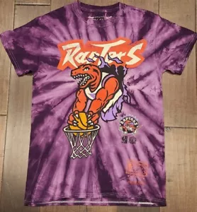Toronto Raptors NBA Mitchell & Ness Tie Dye T-Shirt Basketball Adult Size Small - Picture 1 of 4