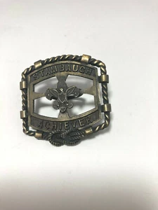 Vtg Boy Scout Neckerchief Slide Stambaugh Achiever Youngstown Ohio Order Arrow - Picture 1 of 5