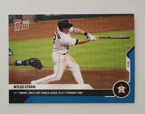 Carta 2020 Topps NOW #126 Myles Straw Houston Astros Blu Parallelo #/49 - Foto 1 di 2