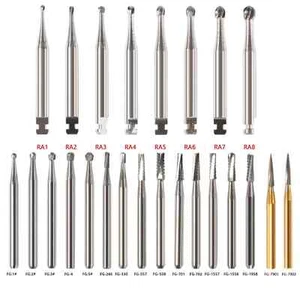 Dental FG RA Fresas de carburo tungsteno F/ Alta baja velocidad pieza de mano - Imagen 1 de 213