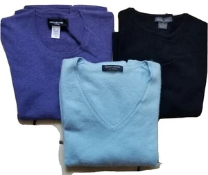 Valerie Stevens/Jones New York Lot of 3 100% Cashmere W/Holes Cutter Crafts - Picture 1 of 4