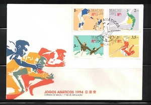 Macao Macau 1994 12th Asian Games FDC Sc#742-45 - Bild 1 von 1