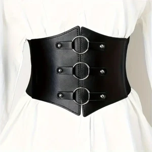 Leather Corset Belt Wide Womens Belt Western Waist Belt Handmade Designer Belt - Picture 1 of 4