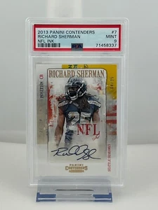 Panini Contenders 2013 Richard Sherman tinta NFl automático/25 PSA 9 - Imagen 1 de 2