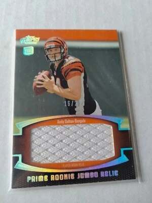 Andy Dalton 2011 Topps Prime Prime Rookie Jumbo Relics 16/25 #PRJ-AD Rookie RC - Image 1 of 2