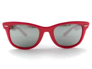 VINTAGE RAY BAN WAYFARER ORIGINAL RED CANDY MEDIUM MIRRORED LENSES B&L USA - Picture 1 of 11