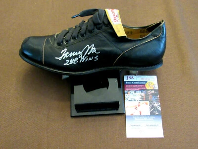 ZAPATO TACO SPALDING VINTAGE FIRMADO POR TOMMY JOHN 288 WINS YANKEES DODGERS JSA  Foto 1 de 4