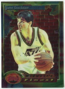 1993-94 Topps Finest #117 John Stockton Utah Jazz - Bild 1 von 2